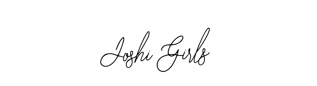 Use a signature maker to create a handwritten signature online. With this signature software, you can design (Bearetta-2O07w) your own signature for name Joshi Girls. Joshi Girls signature style 12 images and pictures png