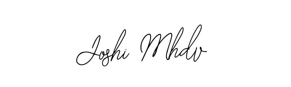 Use a signature maker to create a handwritten signature online. With this signature software, you can design (Bearetta-2O07w) your own signature for name Joshi Mhdv. Joshi Mhdv signature style 12 images and pictures png