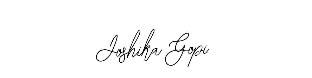 Bearetta-2O07w is a professional signature style that is perfect for those who want to add a touch of class to their signature. It is also a great choice for those who want to make their signature more unique. Get Joshika Gopi name to fancy signature for free. Joshika Gopi signature style 12 images and pictures png