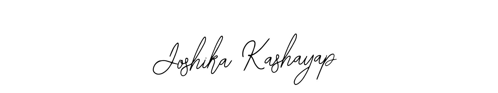 How to make Joshika Kashayap name signature. Use Bearetta-2O07w style for creating short signs online. This is the latest handwritten sign. Joshika Kashayap signature style 12 images and pictures png