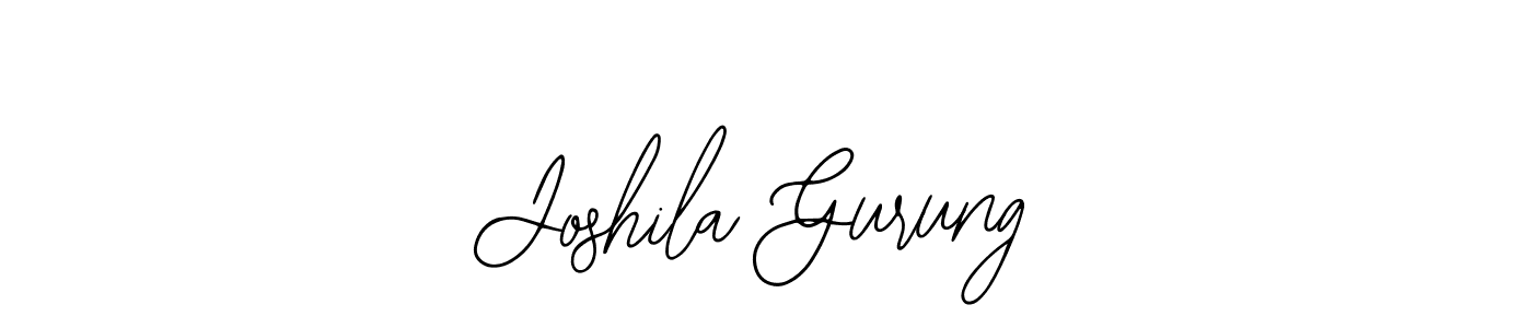 Also we have Joshila Gurung name is the best signature style. Create professional handwritten signature collection using Bearetta-2O07w autograph style. Joshila Gurung signature style 12 images and pictures png