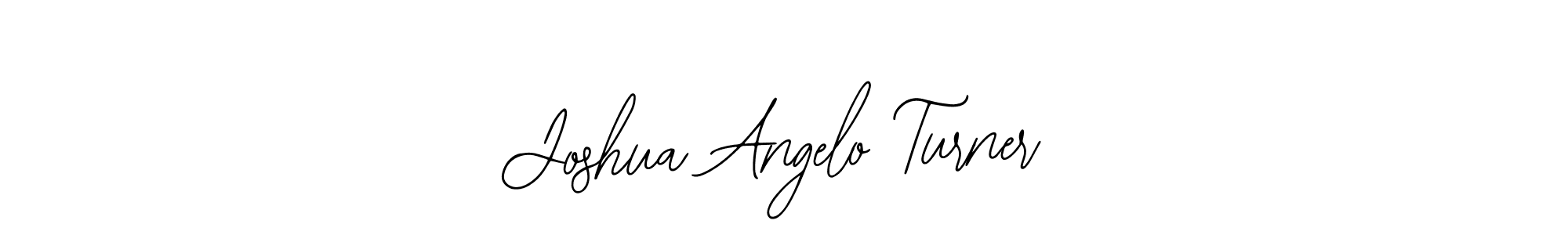 Also You can easily find your signature by using the search form. We will create Joshua Angelo Turner name handwritten signature images for you free of cost using Bearetta-2O07w sign style. Joshua Angelo Turner signature style 12 images and pictures png