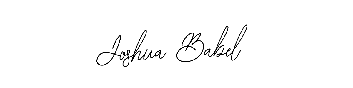 You should practise on your own different ways (Bearetta-2O07w) to write your name (Joshua Babel) in signature. don't let someone else do it for you. Joshua Babel signature style 12 images and pictures png
