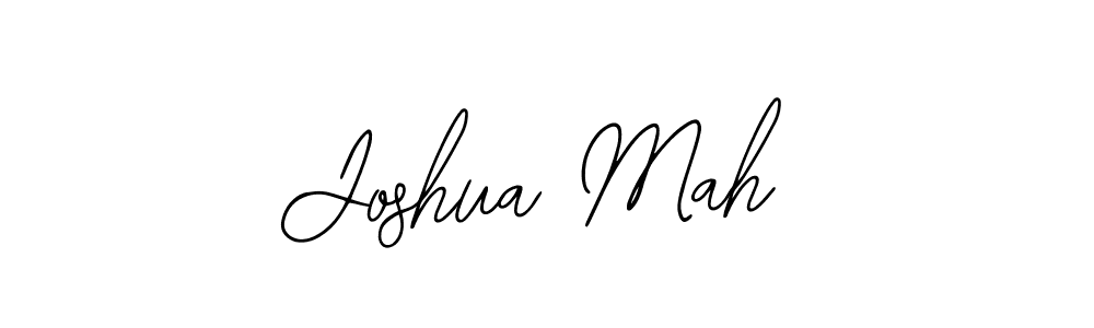 Use a signature maker to create a handwritten signature online. With this signature software, you can design (Bearetta-2O07w) your own signature for name Joshua Mah. Joshua Mah signature style 12 images and pictures png