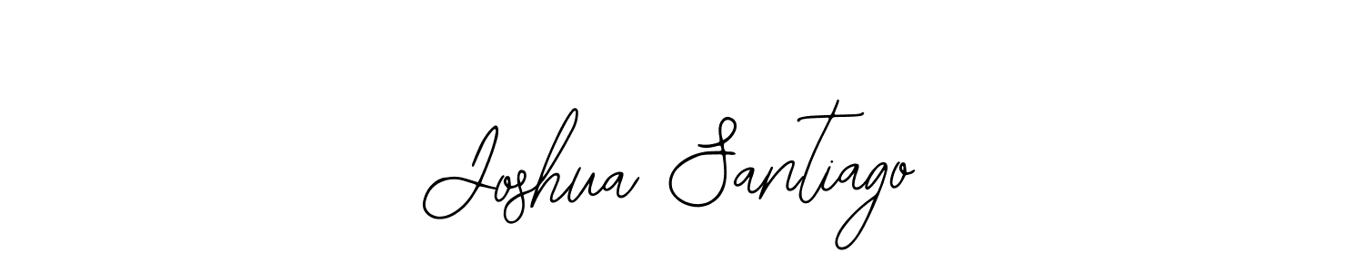 How to make Joshua Santiago name signature. Use Bearetta-2O07w style for creating short signs online. This is the latest handwritten sign. Joshua Santiago signature style 12 images and pictures png