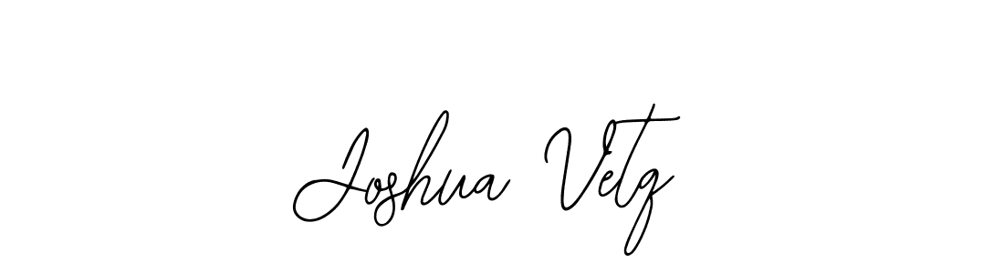 How to make Joshua Vetq name signature. Use Bearetta-2O07w style for creating short signs online. This is the latest handwritten sign. Joshua Vetq signature style 12 images and pictures png