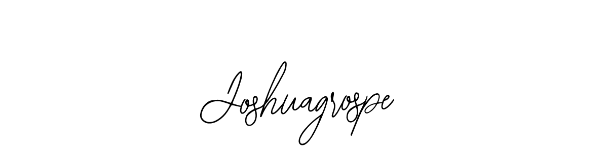 How to make Joshuagrospe name signature. Use Bearetta-2O07w style for creating short signs online. This is the latest handwritten sign. Joshuagrospe signature style 12 images and pictures png