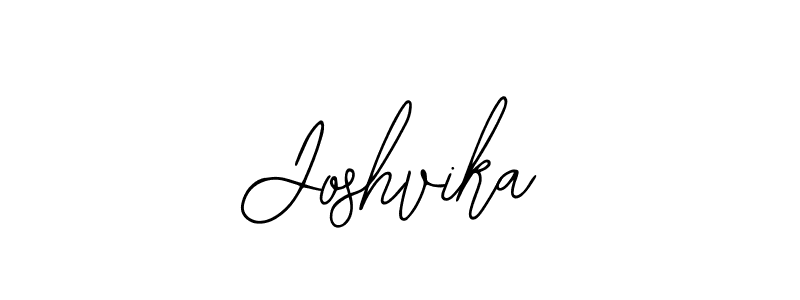 The best way (Bearetta-2O07w) to make a short signature is to pick only two or three words in your name. The name Joshvika include a total of six letters. For converting this name. Joshvika signature style 12 images and pictures png
