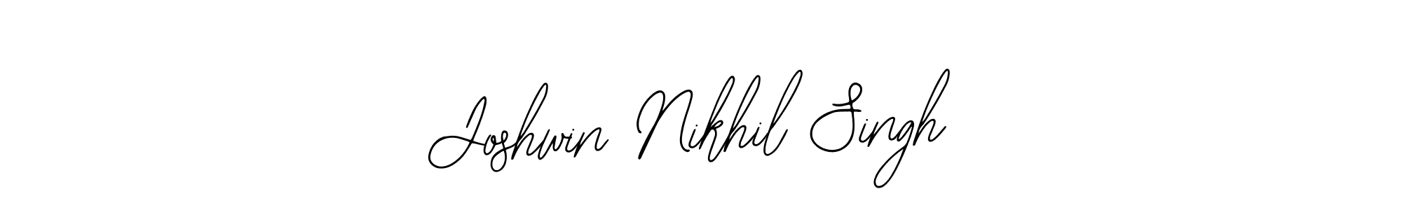 Make a beautiful signature design for name Joshwin Nikhil Singh. Use this online signature maker to create a handwritten signature for free. Joshwin Nikhil Singh signature style 12 images and pictures png