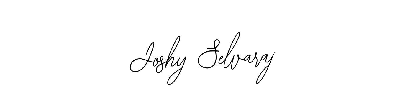 You should practise on your own different ways (Bearetta-2O07w) to write your name (Joshy Selvaraj) in signature. don't let someone else do it for you. Joshy Selvaraj signature style 12 images and pictures png