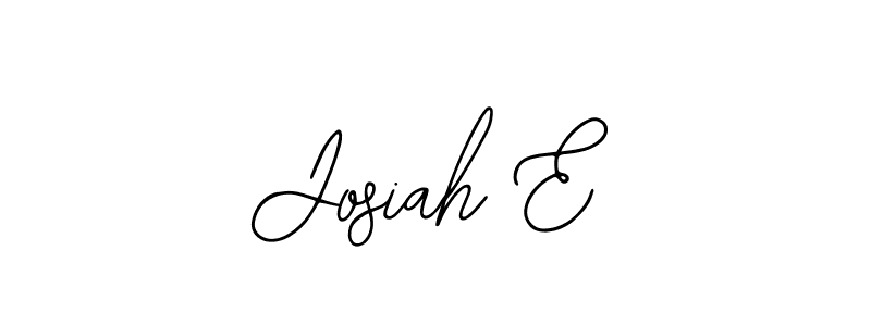 The best way (Bearetta-2O07w) to make a short signature is to pick only two or three words in your name. The name Josiah E include a total of six letters. For converting this name. Josiah E signature style 12 images and pictures png