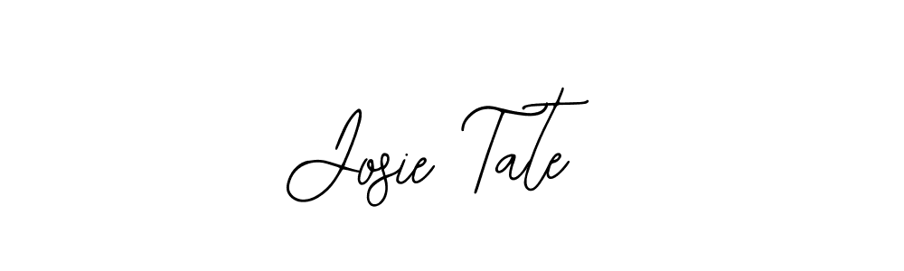 How to make Josie Tate name signature. Use Bearetta-2O07w style for creating short signs online. This is the latest handwritten sign. Josie Tate signature style 12 images and pictures png