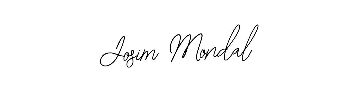 The best way (Bearetta-2O07w) to make a short signature is to pick only two or three words in your name. The name Josim Mondal include a total of six letters. For converting this name. Josim Mondal signature style 12 images and pictures png