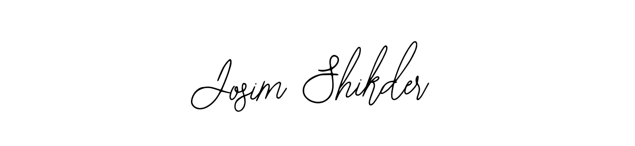 Use a signature maker to create a handwritten signature online. With this signature software, you can design (Bearetta-2O07w) your own signature for name Josim Shikder. Josim Shikder signature style 12 images and pictures png