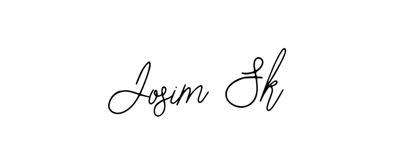 You should practise on your own different ways (Bearetta-2O07w) to write your name (Josim Sk) in signature. don't let someone else do it for you. Josim Sk signature style 12 images and pictures png