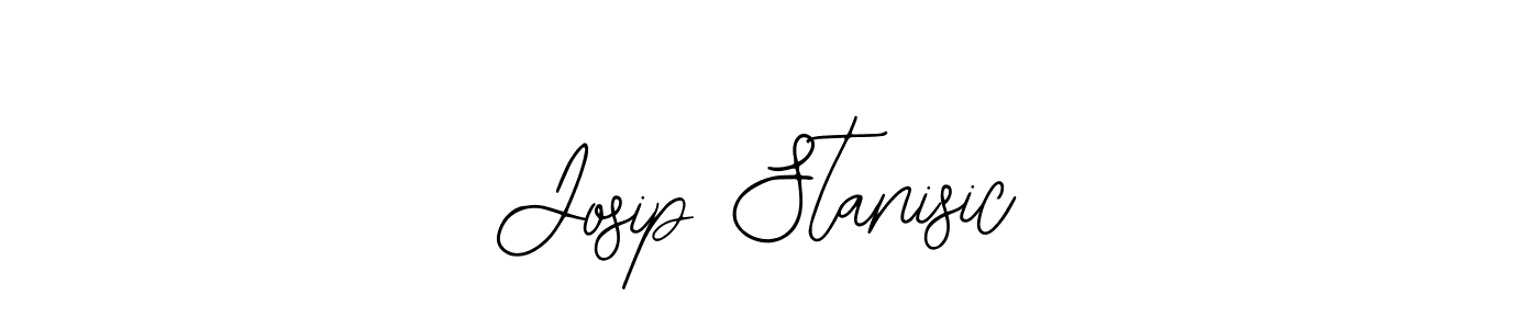 You should practise on your own different ways (Bearetta-2O07w) to write your name (Josip Stanisic) in signature. don't let someone else do it for you. Josip Stanisic signature style 12 images and pictures png
