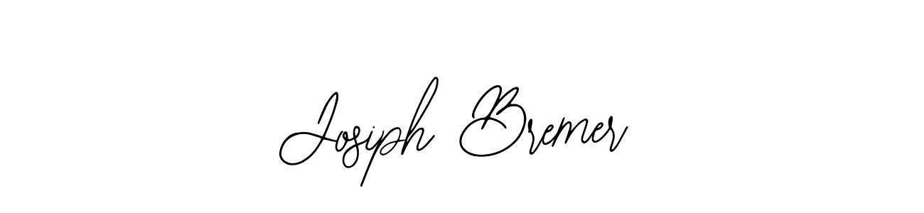 How to make Josiph Bremer name signature. Use Bearetta-2O07w style for creating short signs online. This is the latest handwritten sign. Josiph Bremer signature style 12 images and pictures png