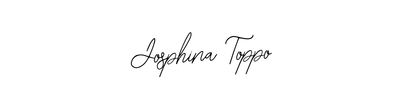 Also You can easily find your signature by using the search form. We will create Josphina Toppo name handwritten signature images for you free of cost using Bearetta-2O07w sign style. Josphina Toppo signature style 12 images and pictures png