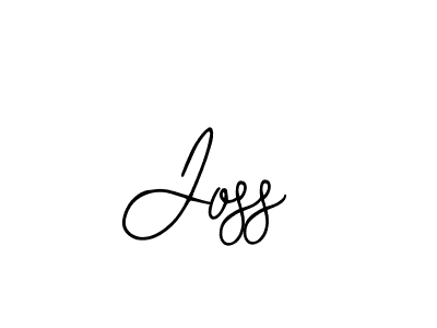 if you are searching for the best signature style for your name Joss. so please give up your signature search. here we have designed multiple signature styles  using Bearetta-2O07w. Joss signature style 12 images and pictures png