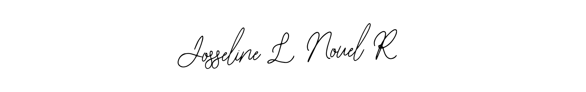 if you are searching for the best signature style for your name Josseline L Nouel R. so please give up your signature search. here we have designed multiple signature styles  using Bearetta-2O07w. Josseline L Nouel R signature style 12 images and pictures png