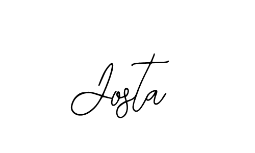 Use a signature maker to create a handwritten signature online. With this signature software, you can design (Bearetta-2O07w) your own signature for name Josta. Josta signature style 12 images and pictures png