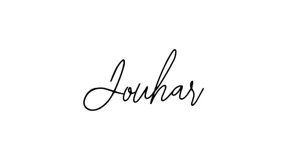 Use a signature maker to create a handwritten signature online. With this signature software, you can design (Bearetta-2O07w) your own signature for name Jouhar. Jouhar signature style 12 images and pictures png