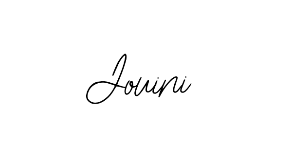 You should practise on your own different ways (Bearetta-2O07w) to write your name (Jouini) in signature. don't let someone else do it for you. Jouini signature style 12 images and pictures png