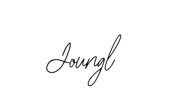 How to make Joungl name signature. Use Bearetta-2O07w style for creating short signs online. This is the latest handwritten sign. Joungl signature style 12 images and pictures png