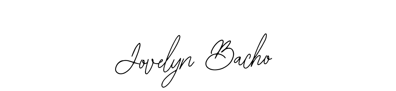 Use a signature maker to create a handwritten signature online. With this signature software, you can design (Bearetta-2O07w) your own signature for name Jovelyn Bacho. Jovelyn Bacho signature style 12 images and pictures png