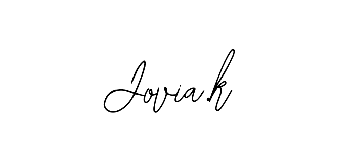 Design your own signature with our free online signature maker. With this signature software, you can create a handwritten (Bearetta-2O07w) signature for name Jovia.k. Jovia.k signature style 12 images and pictures png
