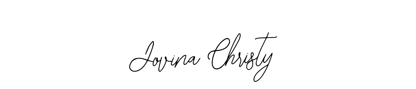 Bearetta-2O07w is a professional signature style that is perfect for those who want to add a touch of class to their signature. It is also a great choice for those who want to make their signature more unique. Get Jovina Christy name to fancy signature for free. Jovina Christy signature style 12 images and pictures png