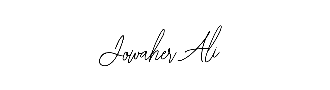 Also You can easily find your signature by using the search form. We will create Jowaher Ali name handwritten signature images for you free of cost using Bearetta-2O07w sign style. Jowaher Ali signature style 12 images and pictures png