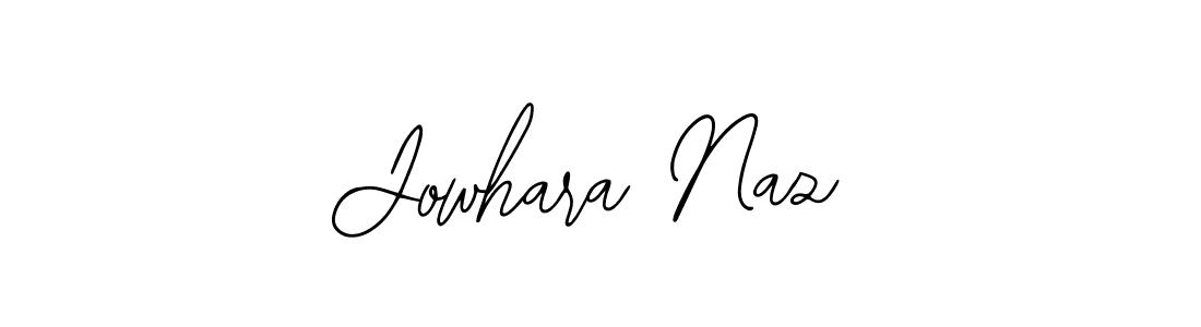 How to make Jowhara Naz name signature. Use Bearetta-2O07w style for creating short signs online. This is the latest handwritten sign. Jowhara Naz signature style 12 images and pictures png