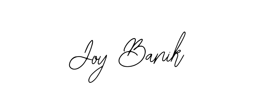 if you are searching for the best signature style for your name Joy Banik. so please give up your signature search. here we have designed multiple signature styles  using Bearetta-2O07w. Joy Banik signature style 12 images and pictures png