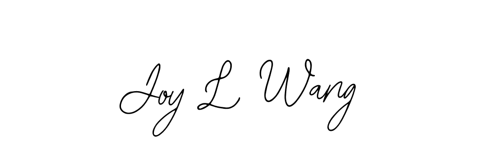 Use a signature maker to create a handwritten signature online. With this signature software, you can design (Bearetta-2O07w) your own signature for name Joy L Wang. Joy L Wang signature style 12 images and pictures png