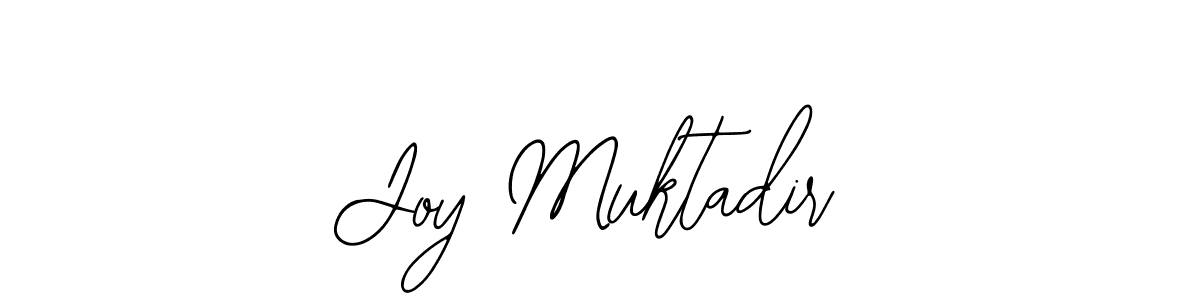 Use a signature maker to create a handwritten signature online. With this signature software, you can design (Bearetta-2O07w) your own signature for name Joy Muktadir. Joy Muktadir signature style 12 images and pictures png