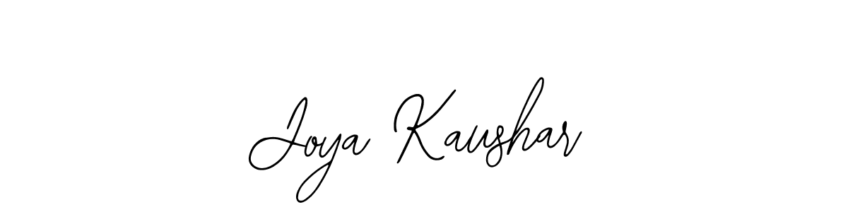 Bearetta-2O07w is a professional signature style that is perfect for those who want to add a touch of class to their signature. It is also a great choice for those who want to make their signature more unique. Get Joya Kaushar name to fancy signature for free. Joya Kaushar signature style 12 images and pictures png