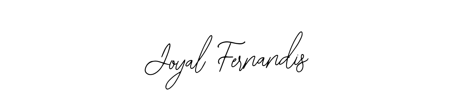 The best way (Bearetta-2O07w) to make a short signature is to pick only two or three words in your name. The name Joyal Fernandis include a total of six letters. For converting this name. Joyal Fernandis signature style 12 images and pictures png