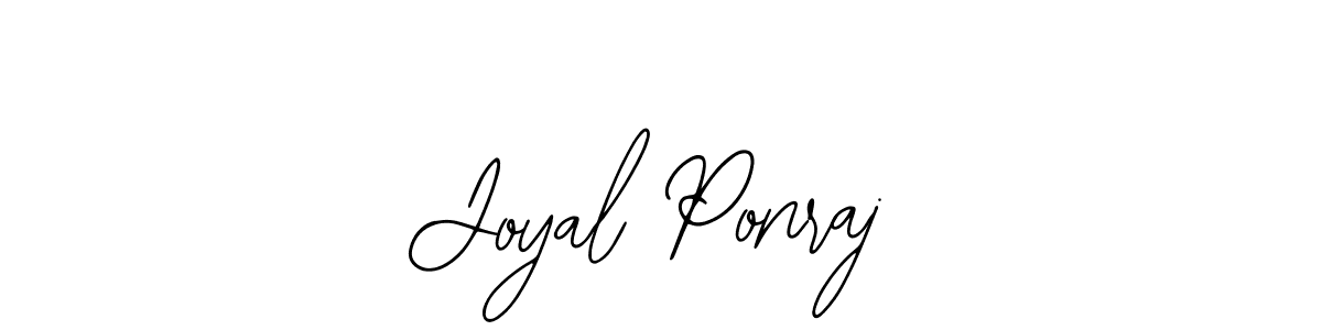 Design your own signature with our free online signature maker. With this signature software, you can create a handwritten (Bearetta-2O07w) signature for name Joyal Ponraj. Joyal Ponraj signature style 12 images and pictures png