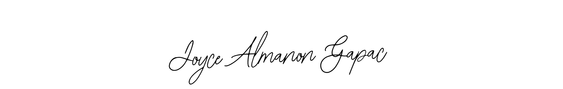 Make a beautiful signature design for name Joyce Almanon Gapac. Use this online signature maker to create a handwritten signature for free. Joyce Almanon Gapac signature style 12 images and pictures png