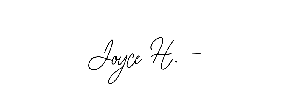 Joyce H. - stylish signature style. Best Handwritten Sign (Bearetta-2O07w) for my name. Handwritten Signature Collection Ideas for my name Joyce H. -. Joyce H. - signature style 12 images and pictures png