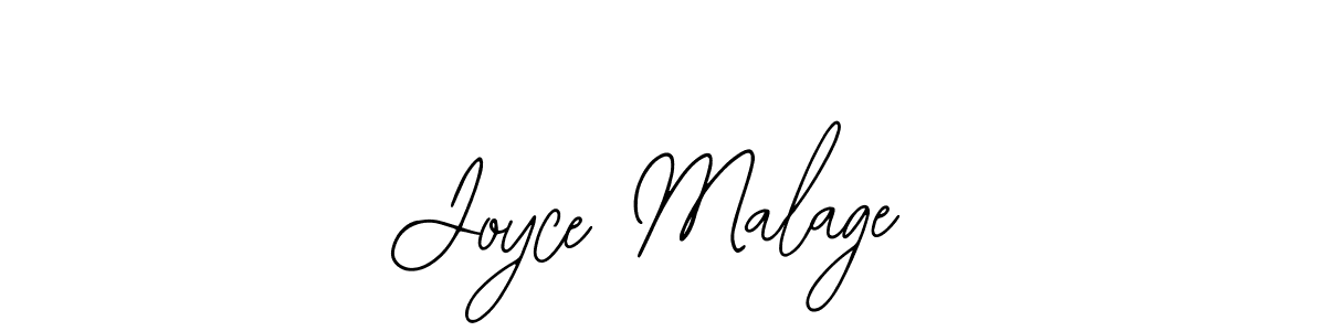 Design your own signature with our free online signature maker. With this signature software, you can create a handwritten (Bearetta-2O07w) signature for name Joyce Malage. Joyce Malage signature style 12 images and pictures png