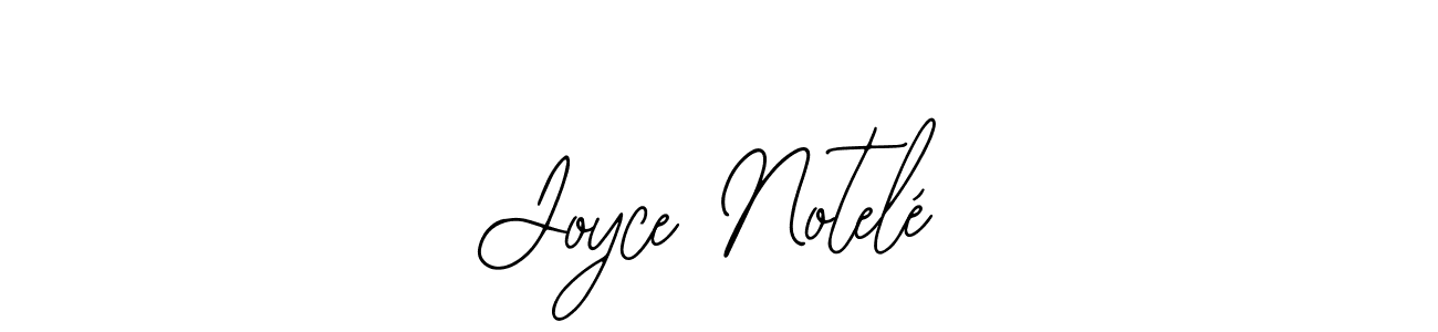 Design your own signature with our free online signature maker. With this signature software, you can create a handwritten (Bearetta-2O07w) signature for name Joyce Notelé. Joyce Notelé signature style 12 images and pictures png