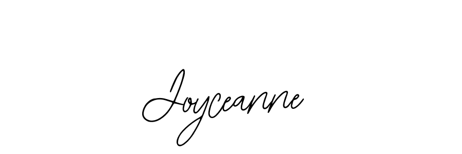 How to make Joyceanne name signature. Use Bearetta-2O07w style for creating short signs online. This is the latest handwritten sign. Joyceanne signature style 12 images and pictures png