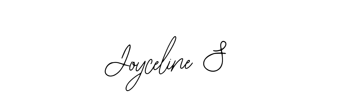 You should practise on your own different ways (Bearetta-2O07w) to write your name (Joyceline S) in signature. don't let someone else do it for you. Joyceline S signature style 12 images and pictures png