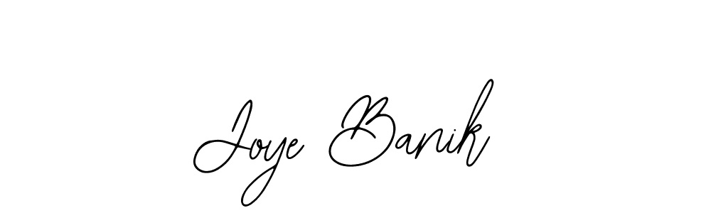Bearetta-2O07w is a professional signature style that is perfect for those who want to add a touch of class to their signature. It is also a great choice for those who want to make their signature more unique. Get Joye Banik name to fancy signature for free. Joye Banik signature style 12 images and pictures png