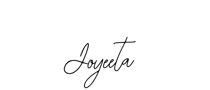 Use a signature maker to create a handwritten signature online. With this signature software, you can design (Bearetta-2O07w) your own signature for name Joyeeta. Joyeeta signature style 12 images and pictures png
