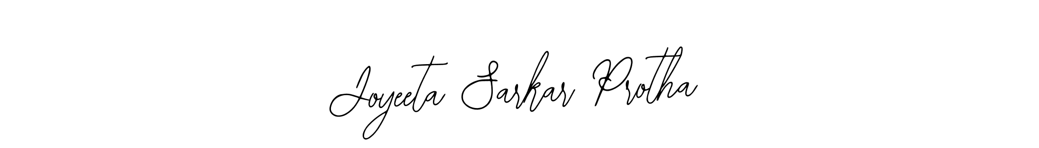 How to make Joyeeta Sarkar Protha name signature. Use Bearetta-2O07w style for creating short signs online. This is the latest handwritten sign. Joyeeta Sarkar Protha signature style 12 images and pictures png