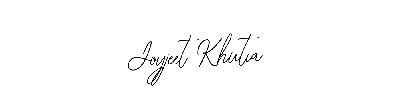You should practise on your own different ways (Bearetta-2O07w) to write your name (Joyjeet Khutia) in signature. don't let someone else do it for you. Joyjeet Khutia signature style 12 images and pictures png