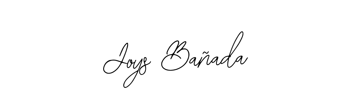 Design your own signature with our free online signature maker. With this signature software, you can create a handwritten (Bearetta-2O07w) signature for name Joys Bañada. Joys Bañada signature style 12 images and pictures png